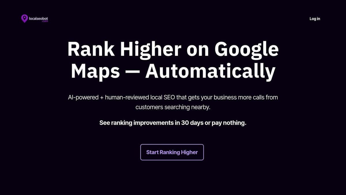 Local SEO Bot Ranking Dashboard